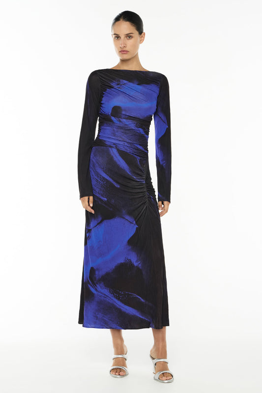 Image of Dresses. Productname: Life Electric Dress in Cobalt / Black colour by brand - Manning Cartell