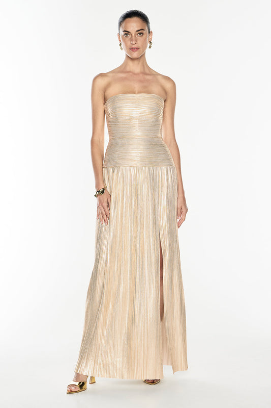Image of Dresses. Productname: Love & Lustre Dress in Gold colour by brand - Manning Cartell