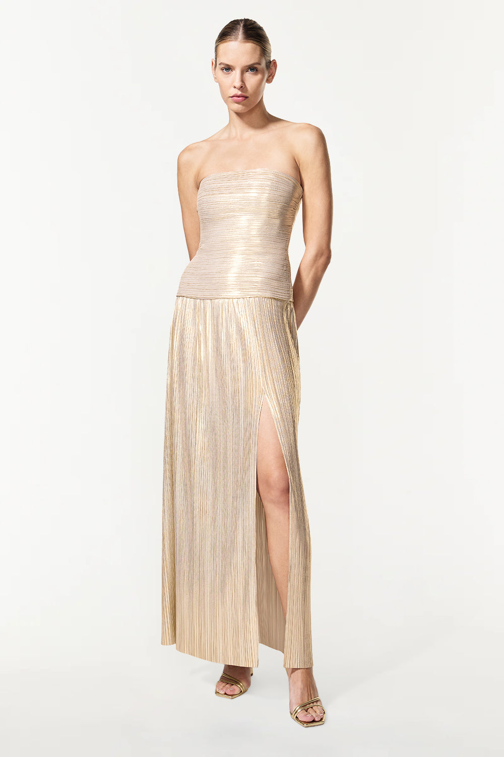 Image of Dresses. Productname: Love & Lustre Dress in Gold colour by brand - Manning Cartell