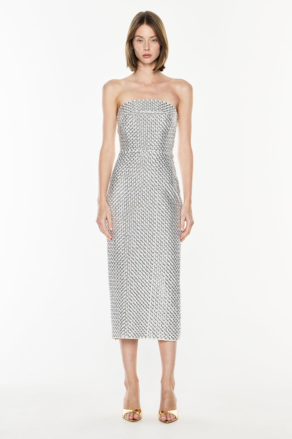 Opulent Scale Dress (Silver)