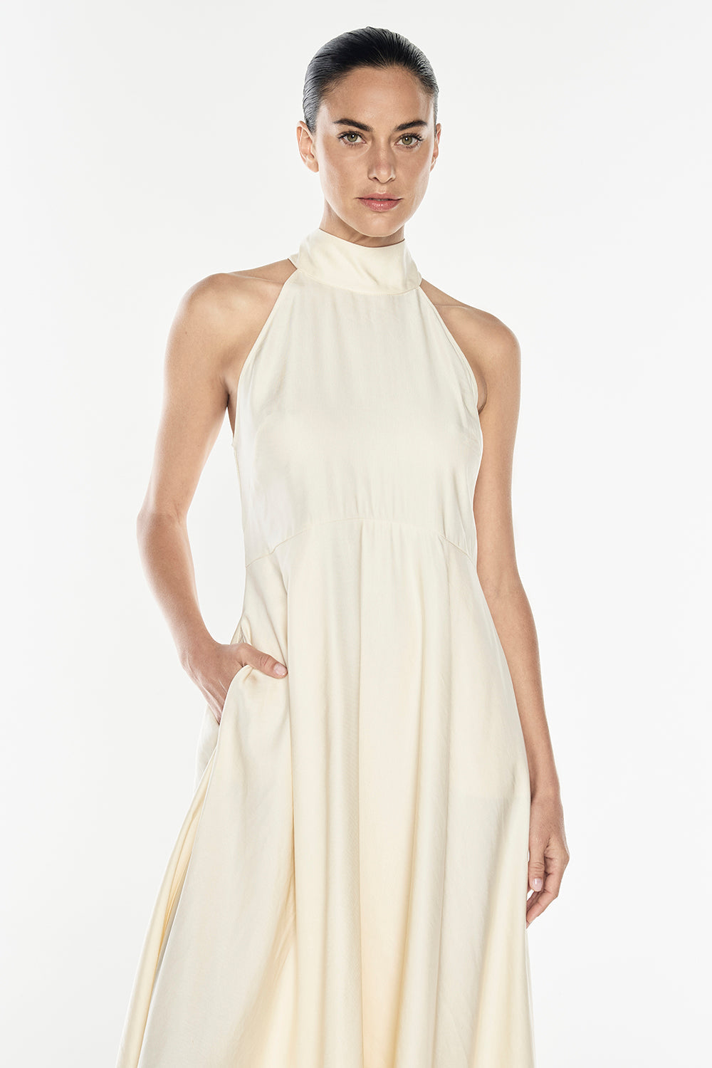 Love Philosophy Halter Dress (Champagne)