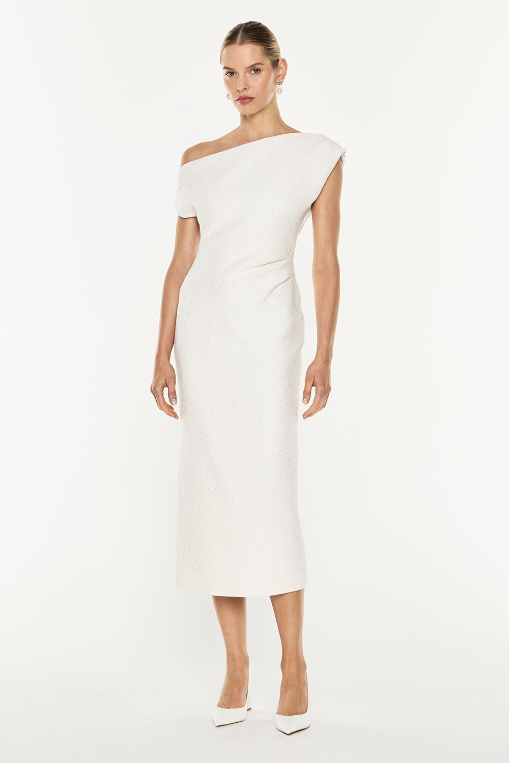 Image of Dresses. Productname: Prized Pieces Dress in White colour by brand - Manning Cartell