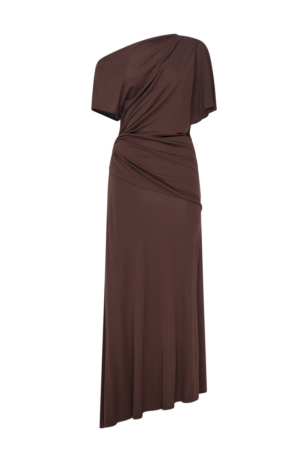 Image of Dresses. Productname: Sweet Days Drape Dress in Mocha Brown colour by brand - Manning Cartell