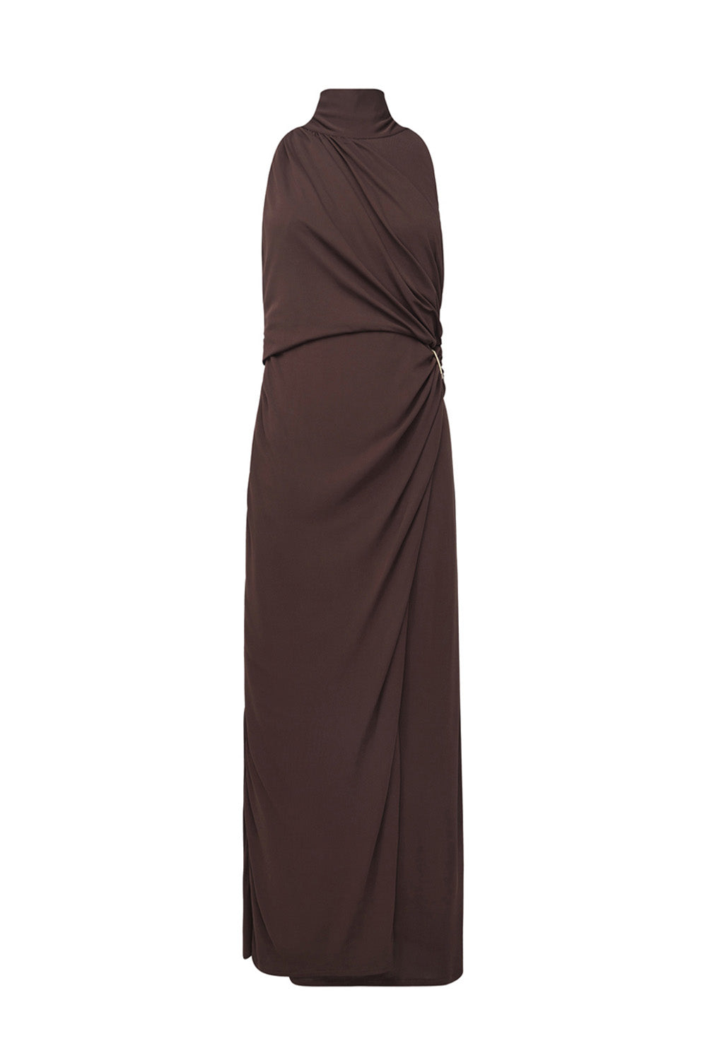 Sweet Days Halter Dress (Mocha Brown)
