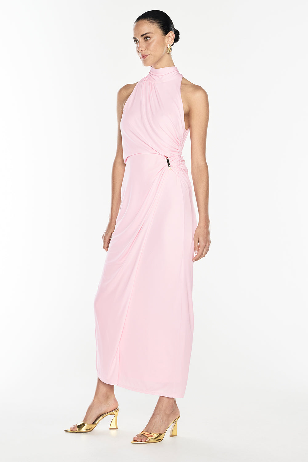 Sweet Days Halter Dress (Petal Pink)