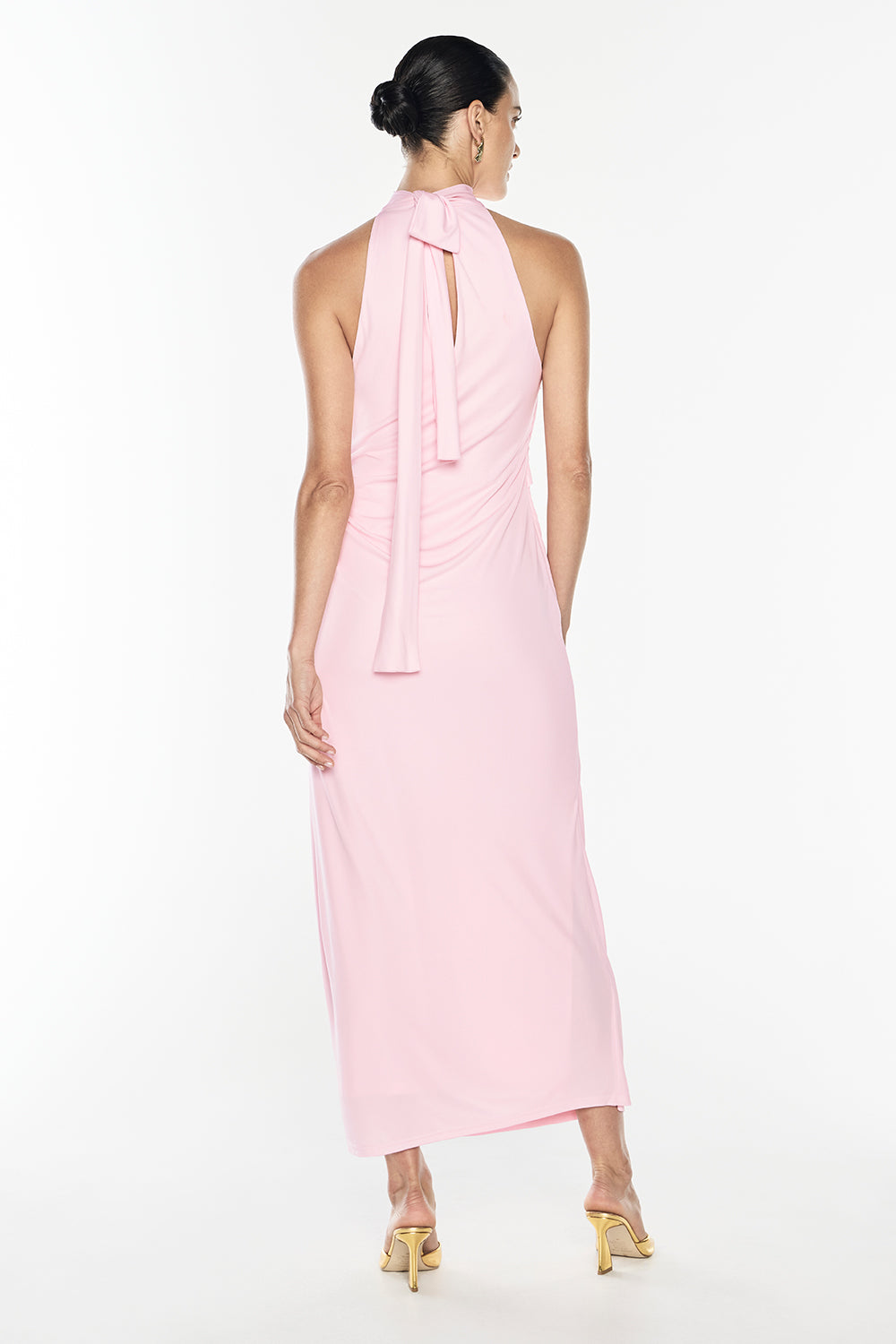 Sweet Days Halter Dress (Petal Pink)