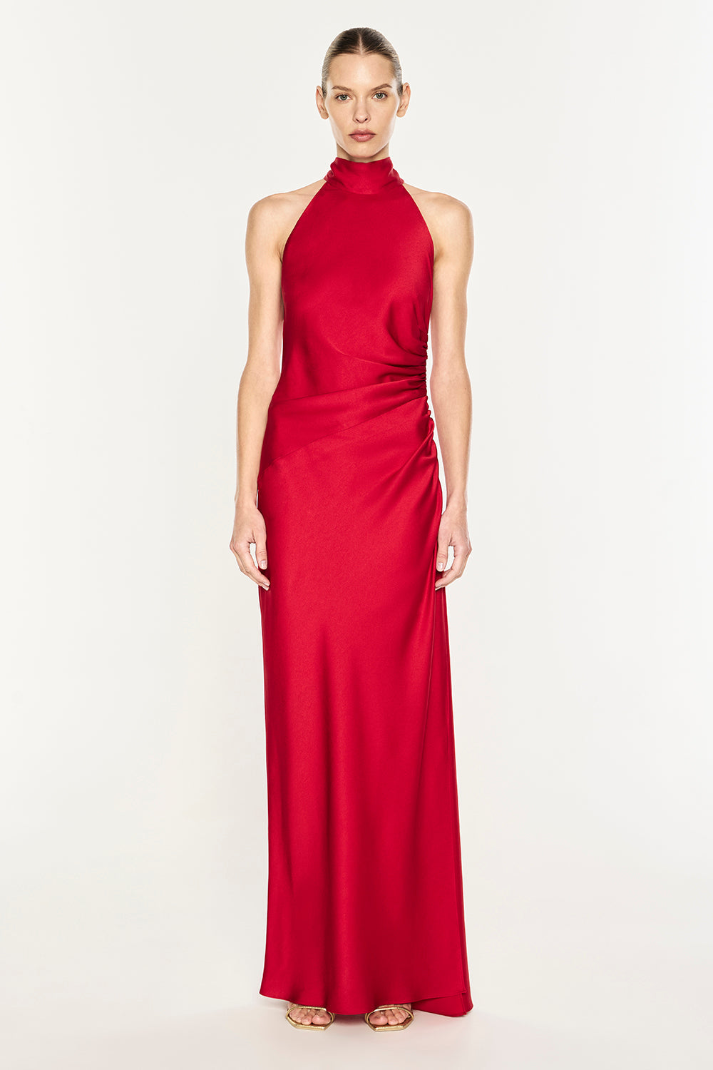 Image of Dresses. Product name - Twilight Kiss Racer Dress in Red colour by brand - MANNING CARTELL