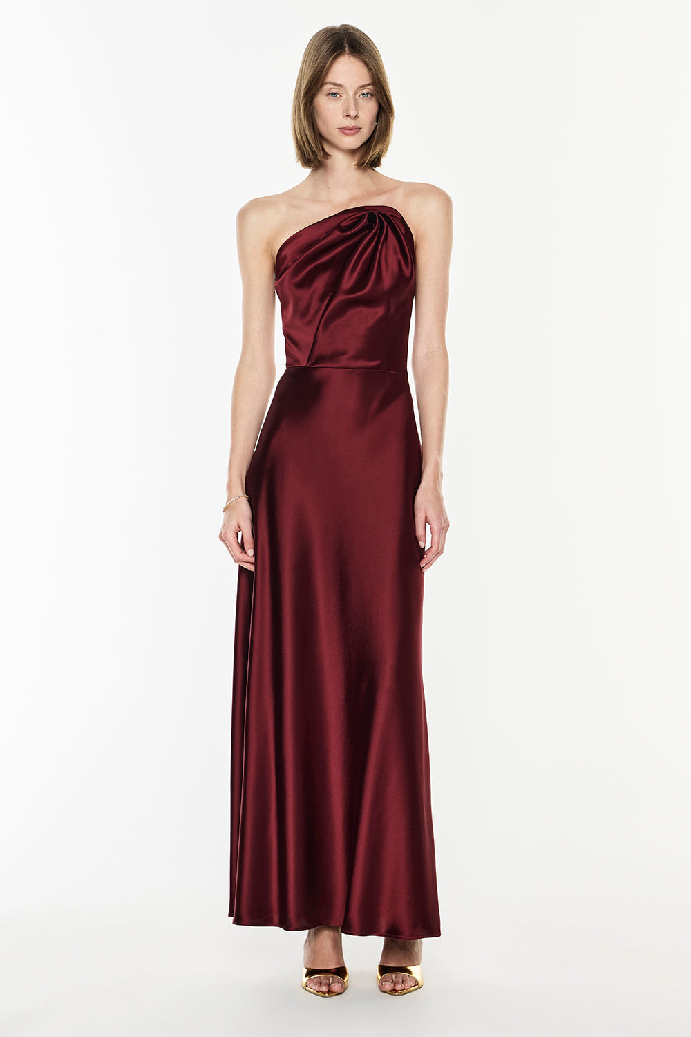 Show Me Love Strapless Gown (Dark Cherry)