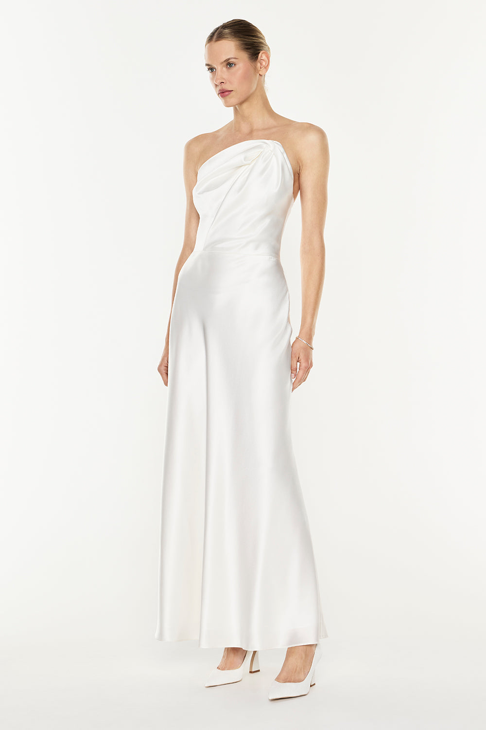 Show Me Love Strapless Gown (White)