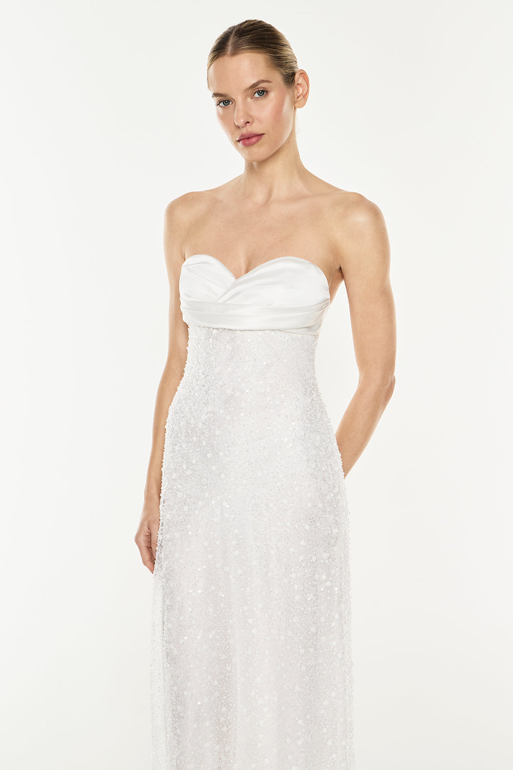 Amplified Heart Balcontte Dress (White)