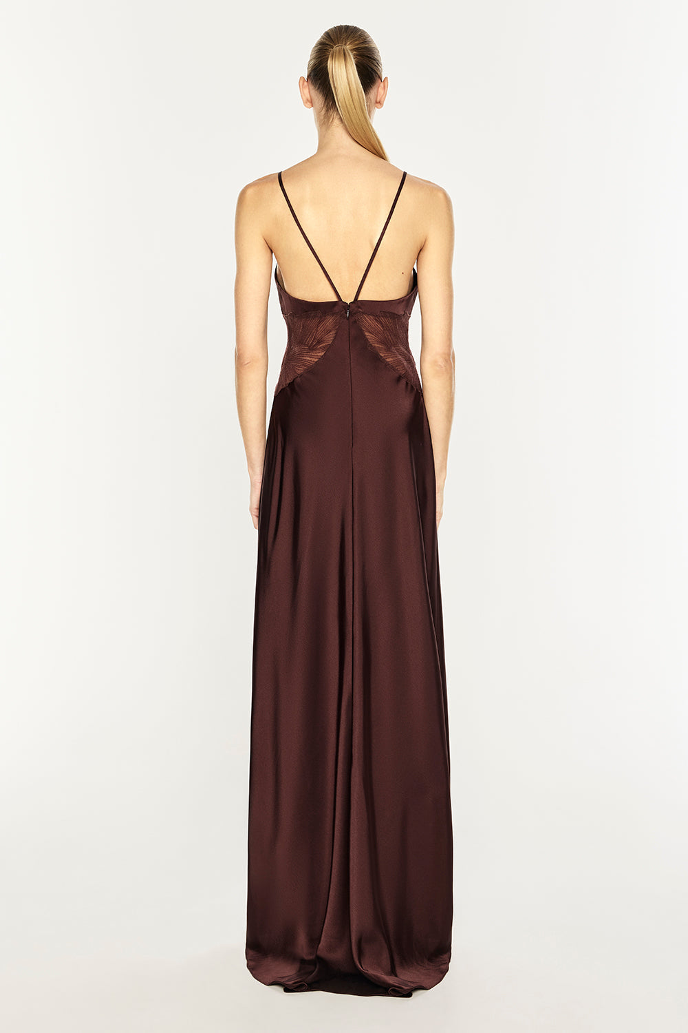 Deco Dream Slip Dress (Cocoa Brown)