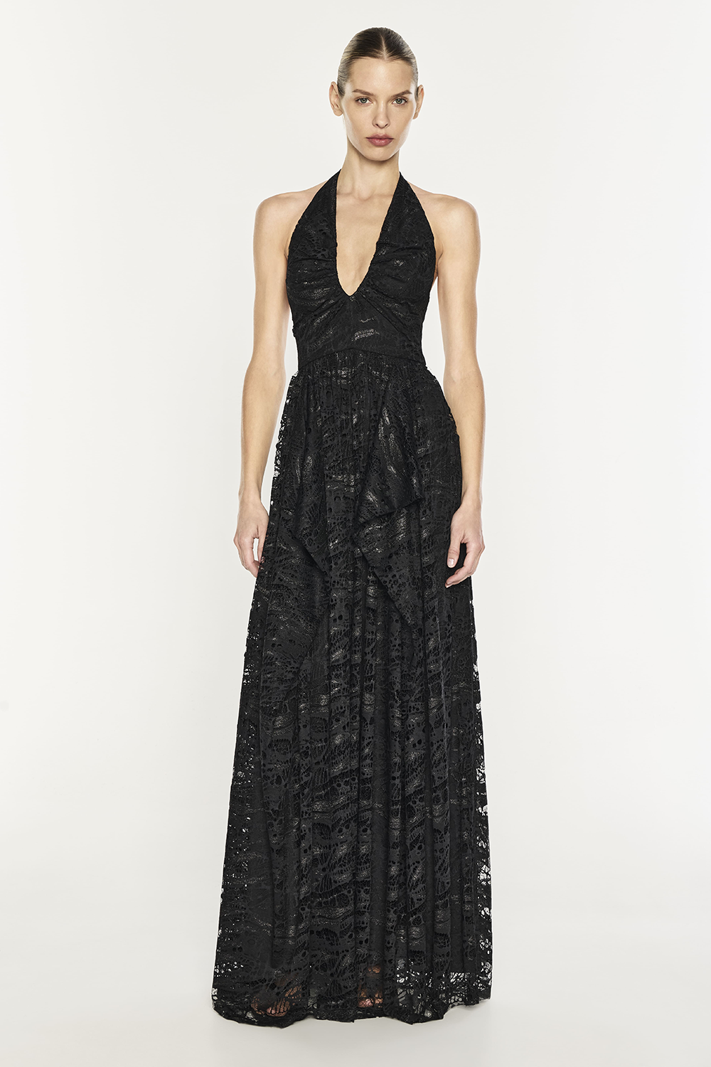 Masterpiece Halter Dress (Black)