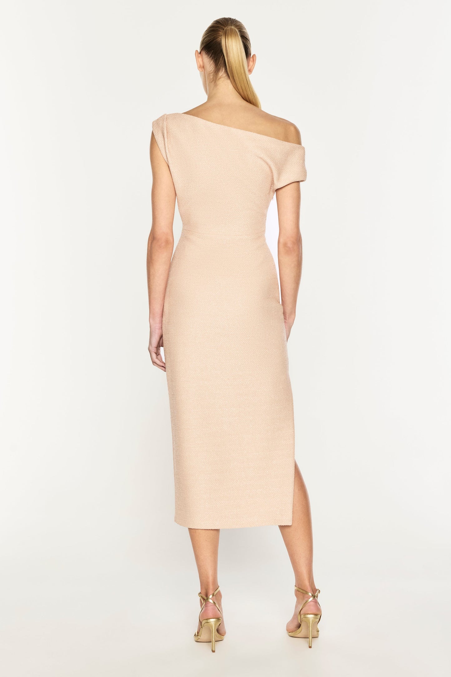 Pastel Dream Midi Dress (Blush)