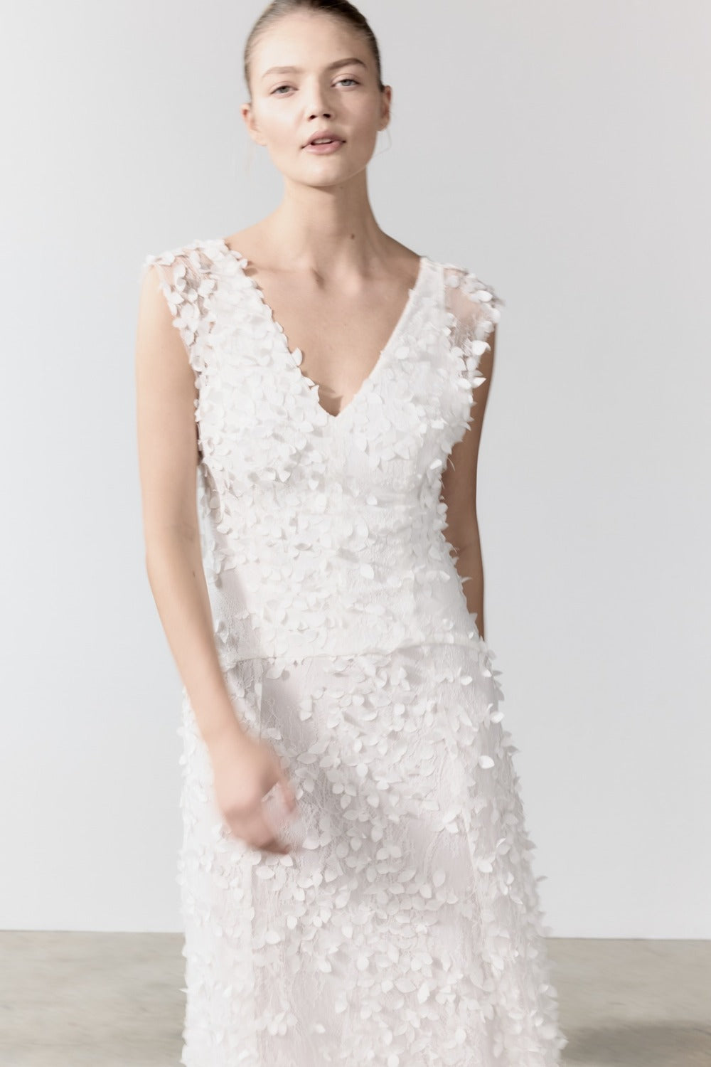 Image of Dresses. Product name - Enchantment Gown in White colour by brand - MANNING CARTELL