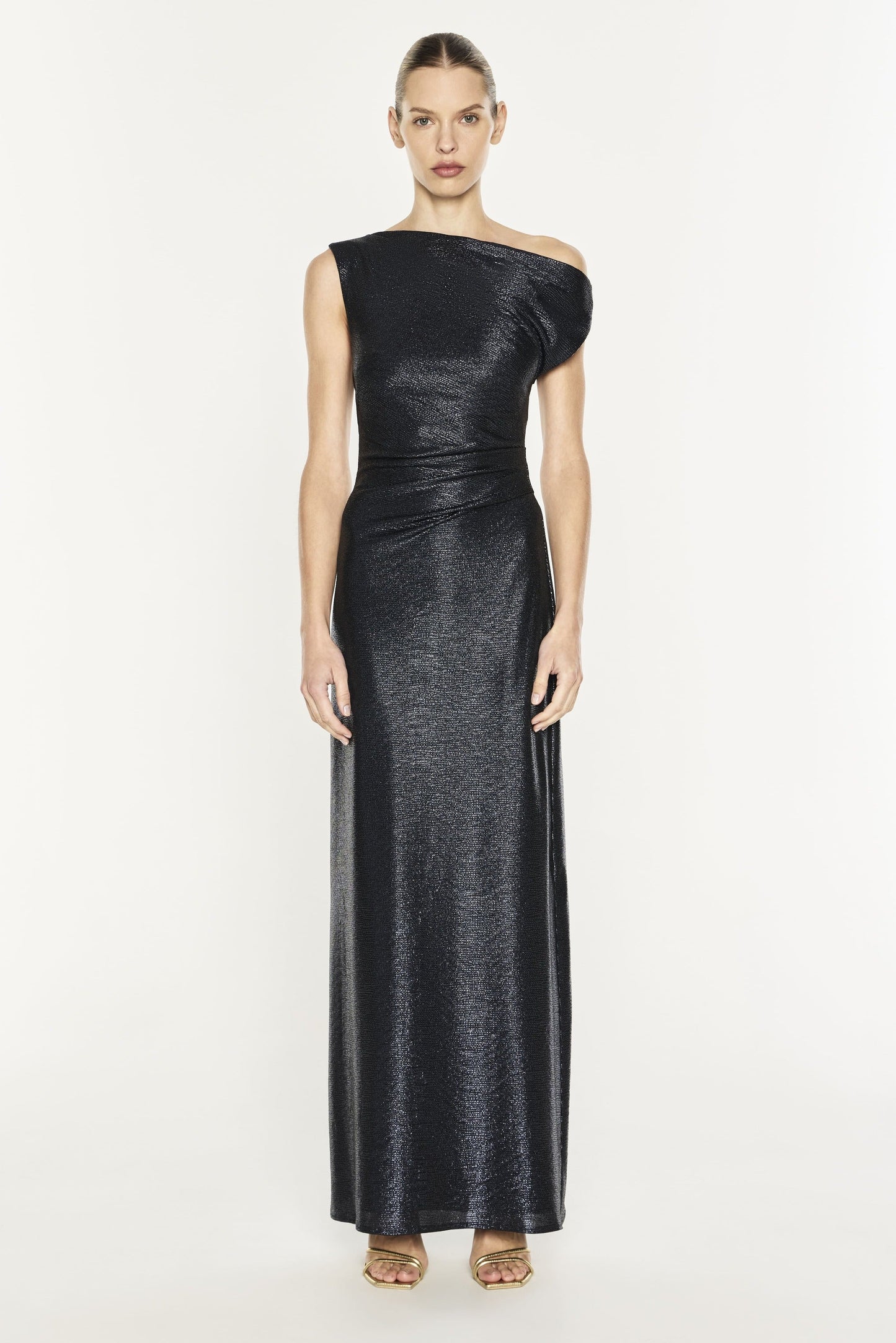 Image of Dresses. Product name - Something Blue Gown in Midnight Navy colour by brand - MANNING CARTELL