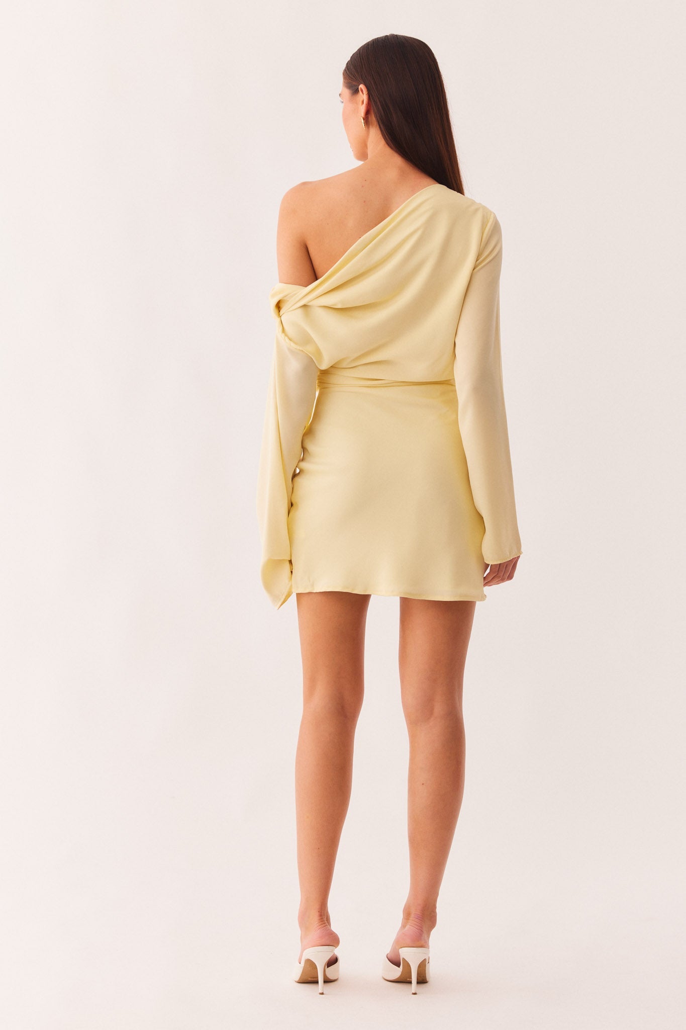 SNDYS CALISSA LONG SLEEVE MINI DRESS (Limoncello)