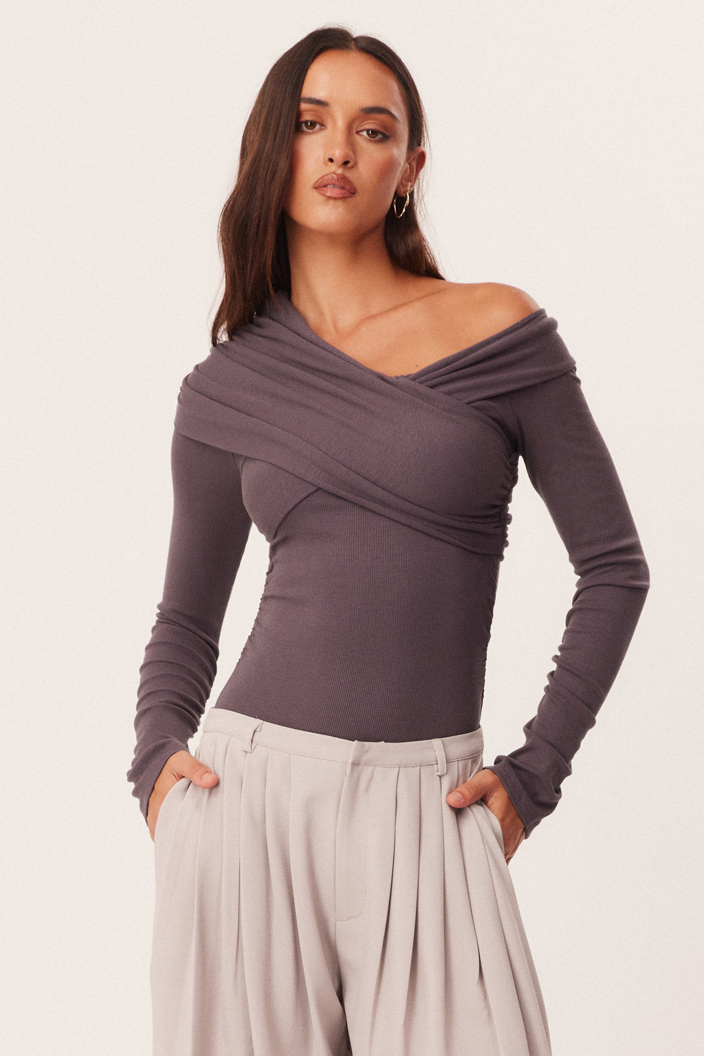 Image of Bodysuits. Productname: SNDYS ALLANI BODYSUIT in Slate colour by brand - SNDYS