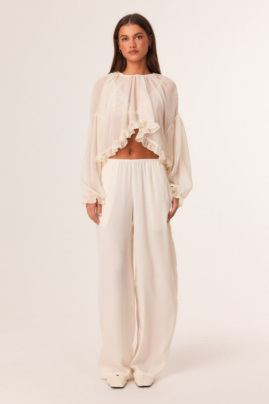 SNDYS LAURIE LONG SLEEVE TOP (Off White)