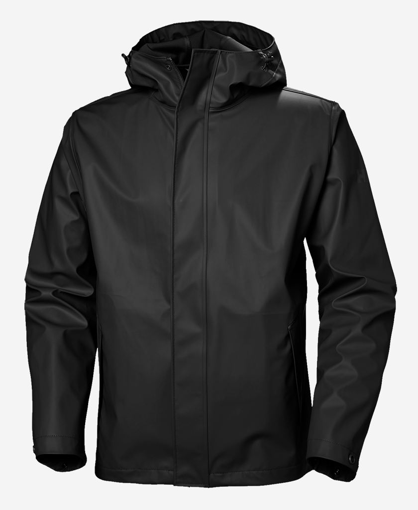 Image of Coats & Jackets. Product name - MOSS JACKET, Black in Black colour by brand - Helly Hansen