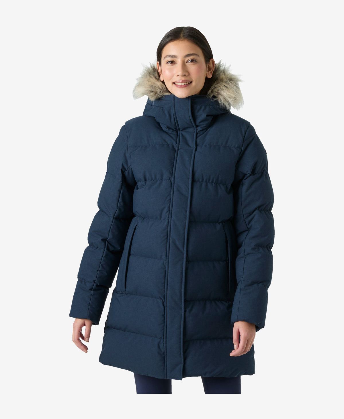 Image of Coats & Jackets. Product name - W BLOSSOM PUFFY PARKA, Navy in Navy colour by brand - Helly Hansen