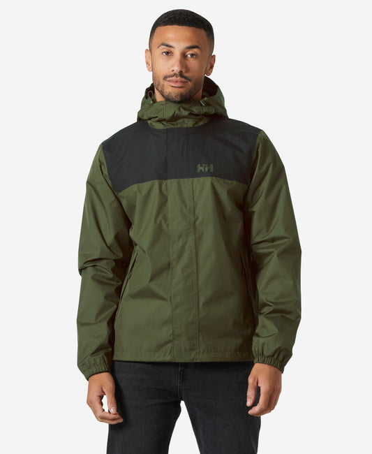 Image of Coats & Jackets. Product name - VANCOUVER RAIN JACKET, Utility Green in Utility Green colour by brand - Helly Hansen
