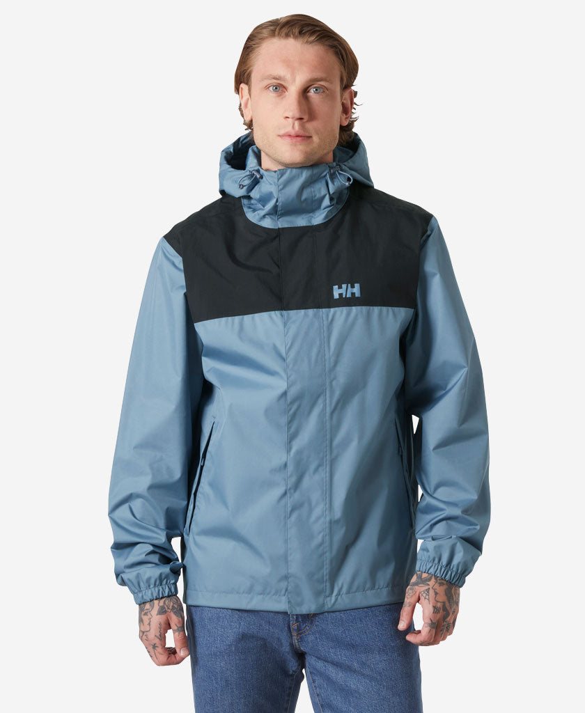 Image of Coats & Jackets. Product name - VANCOUVER RAIN JACKET, Washed Navy in Washed Navy colour by brand - Helly Hansen