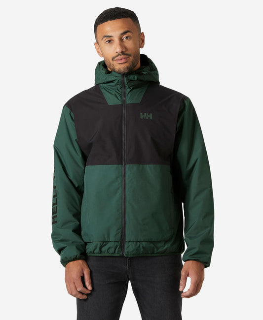 Image of Coats & Jackets. Product name - ERVIK INS RAIN JACKET, Jungle Green in Jungle Green colour by brand - Helly Hansen