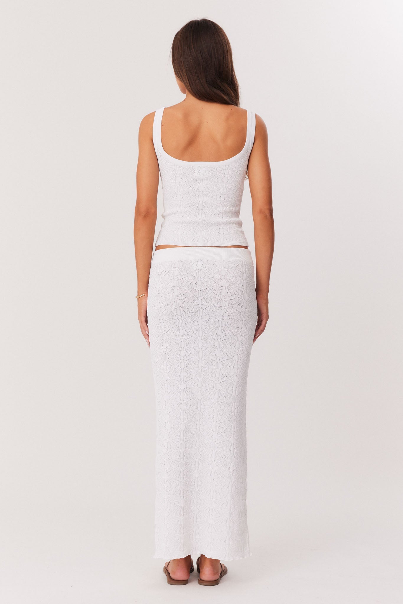 SNDYS JOSEFINA MAXI SKIRT (White)