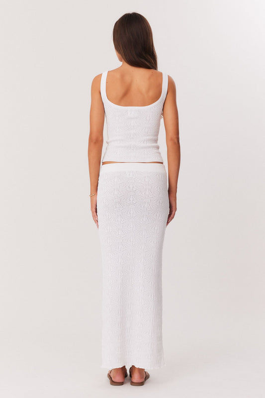 SNDYS JOSEFINA MAXI SKIRT (White)