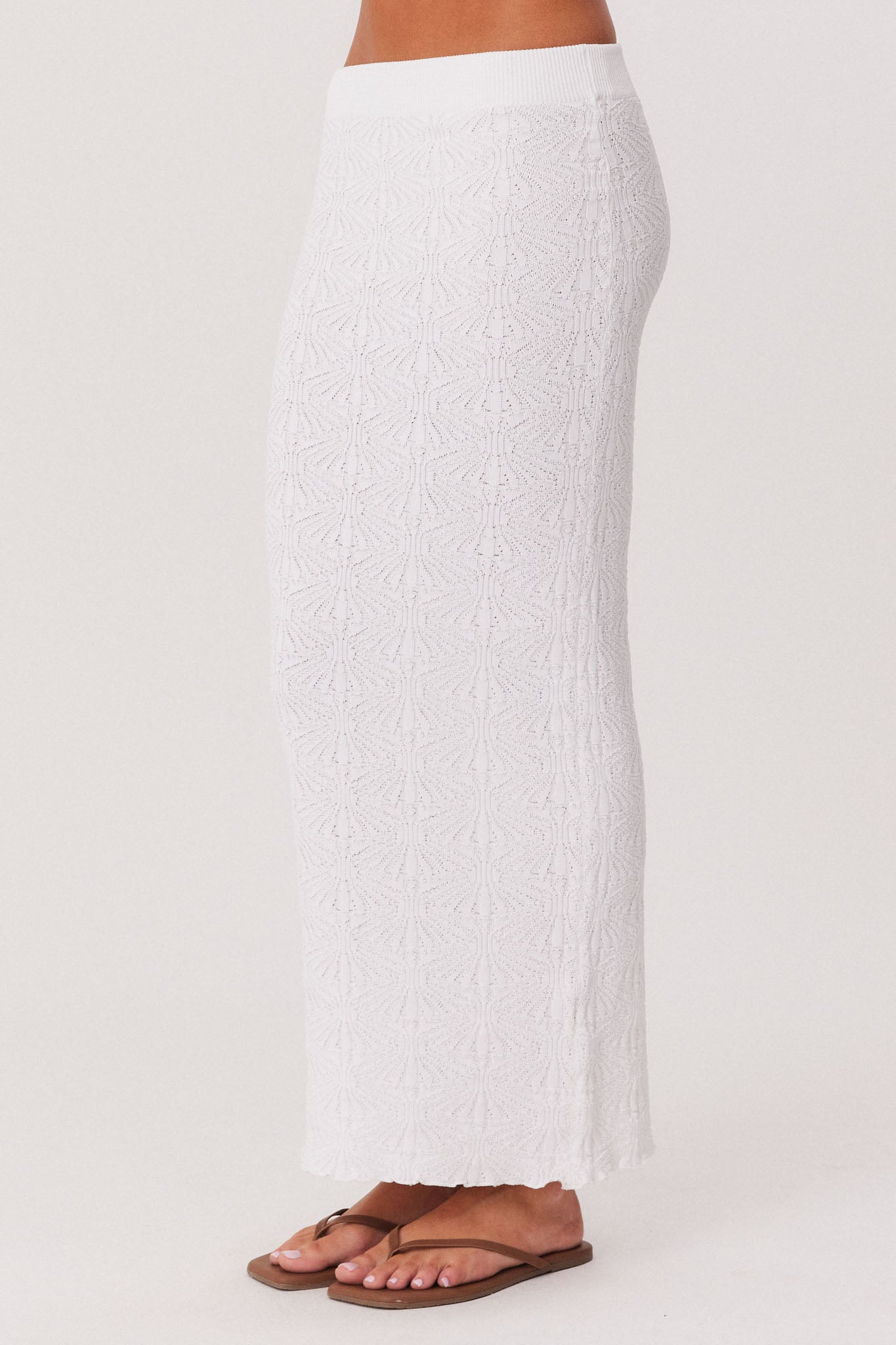 SNDYS JOSEFINA MAXI SKIRT (White)