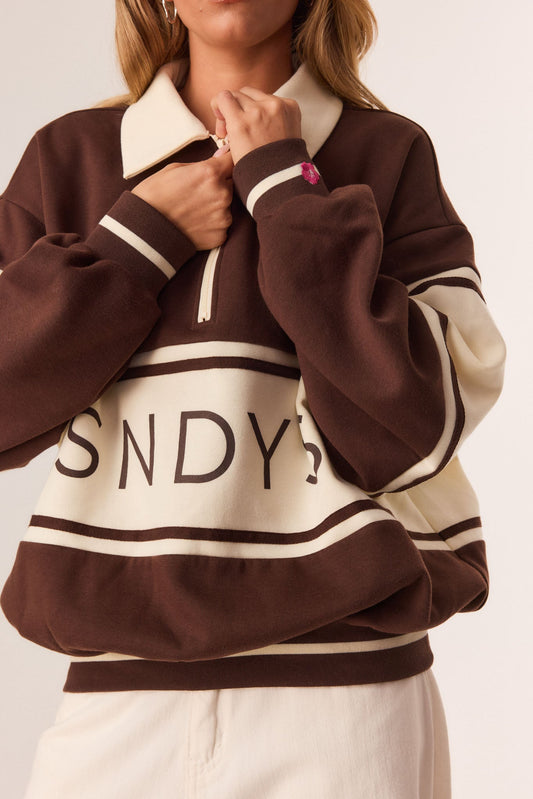 SNDYS SNDYS X PINK ELEPHANTS JUMPER (Chocolate)