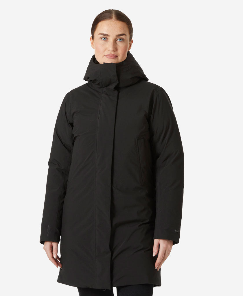 Image of Coats & Jackets. Product name - W URB PRO HT DOWN COAT, Black in Black colour by brand - Helly Hansen
