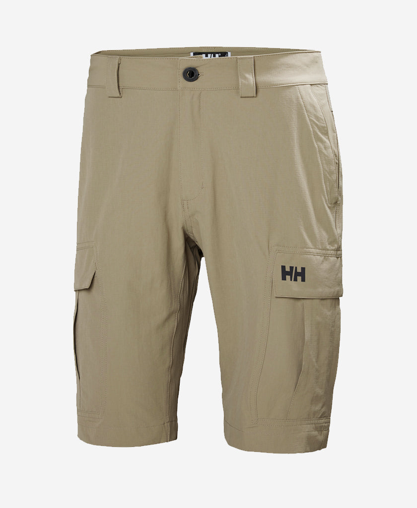 Image of a model wearing Shorts. Product name - HH QD CARGO SHORTS II, Fallen Rock in Fallen Rock colour by brand - Helly Hansen