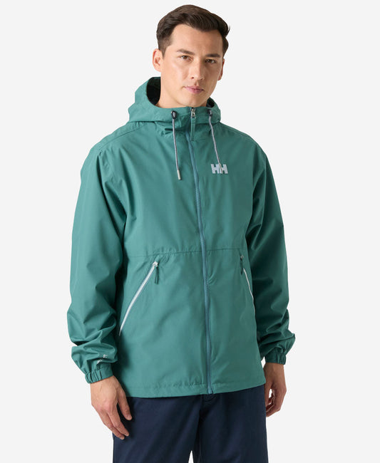 Image of Coats & Jackets. Product name - SANDOY RAIN JACKET, Opal Green in Opal Green colour by brand - Helly Hansen