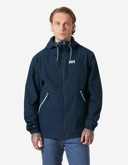 Image of Coats & Jackets. Product name - SANDOY RAIN JACKET, Navy in Navy colour by brand - Helly Hansen