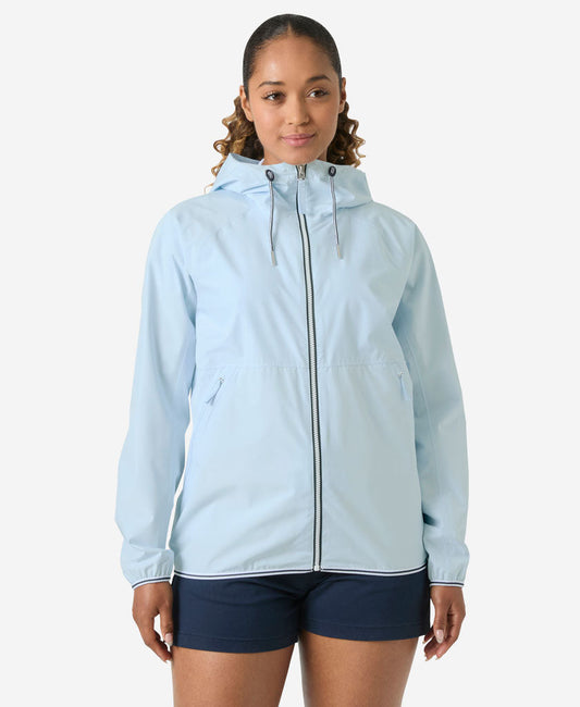 Image of Coats & Jackets. Product name - W KOSTER RAIN JACKET, Pinnacle Blue in Pinnacle Blue colour by brand - Helly Hansen