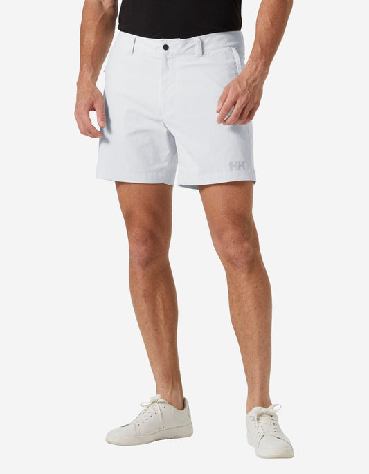 Image of a model wearing Shorts. Product name - MOVE QD 6" SHORTS, Nimbus Cloud in Nimbus Cloud colour by brand - Helly Hansen