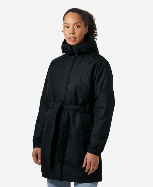 Image of Coats & Jackets. Product name - W HH CLASSIC INS TRENCH, Navy in Navy colour by brand - Helly Hansen