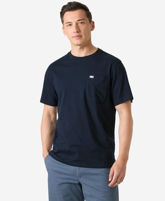 Image of T-Shirts. Product name - HUDSON T-SHIRT, Navy in Navy colour by brand - Helly Hansen