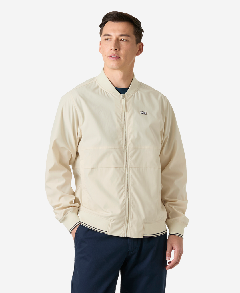 Image of Coats & Jackets. Product name - MARINE BOMBER JACKET, Cream in Cream colour by brand - Helly Hansen
