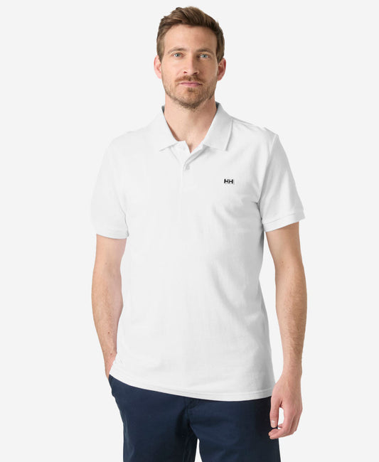 Image of a model wearing Tops. Product name - HUDSON POLO, White in White colour by brand - Helly Hansen