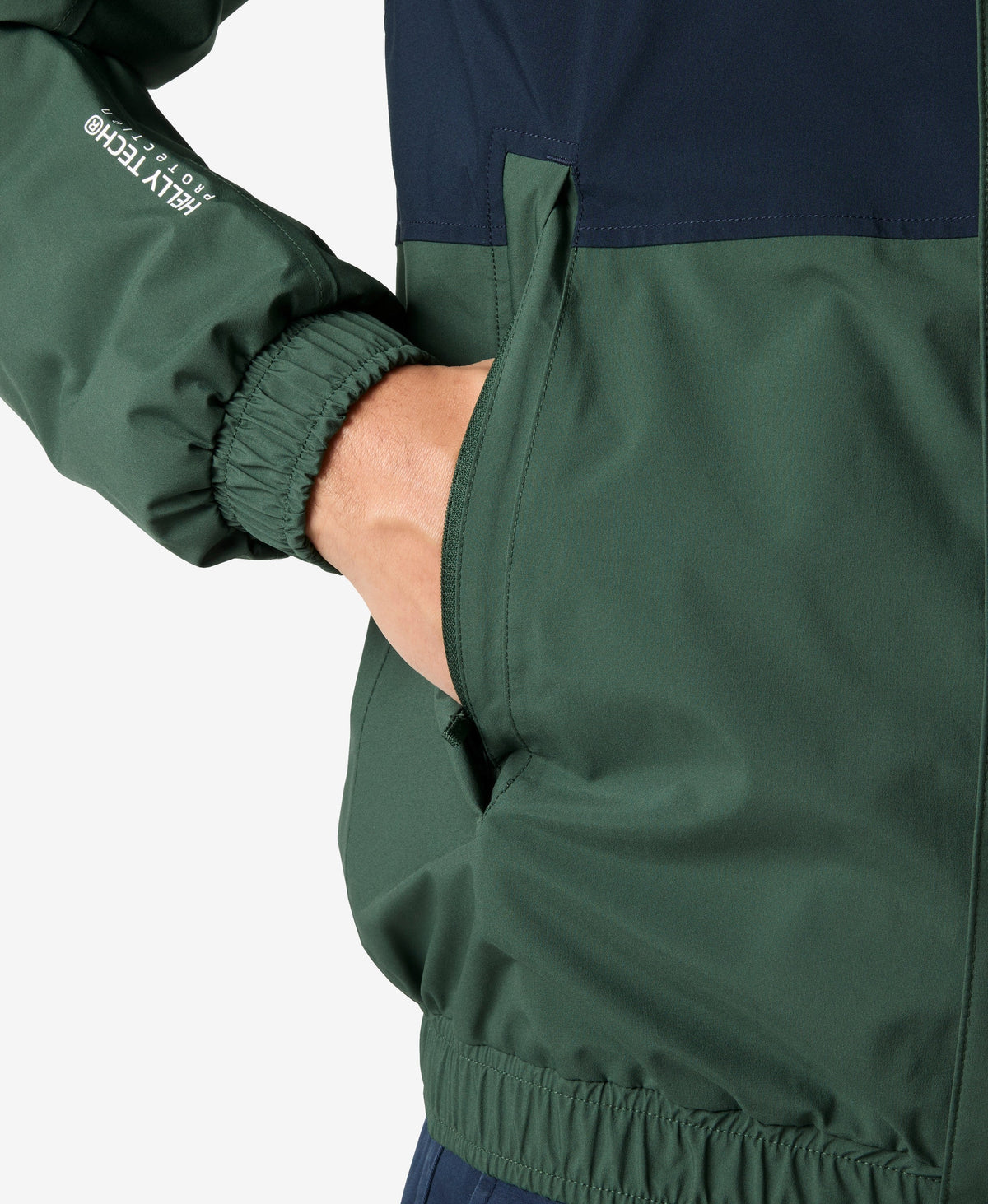 Helly Hansen SMOEGEN INSULATED RAIN JACKET (Jungle Green Stripe)