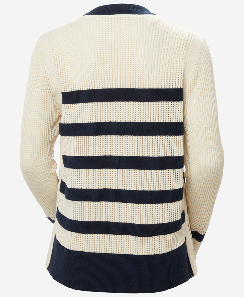 Helly Hansen W SALT KNIT SWEATER (Navy / Cream Stripe)