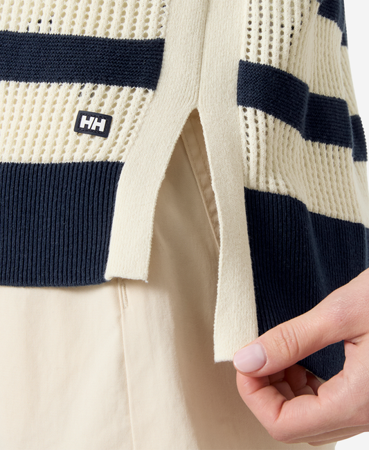 Helly Hansen W SALT KNIT SWEATER (Navy / Cream Stripe)