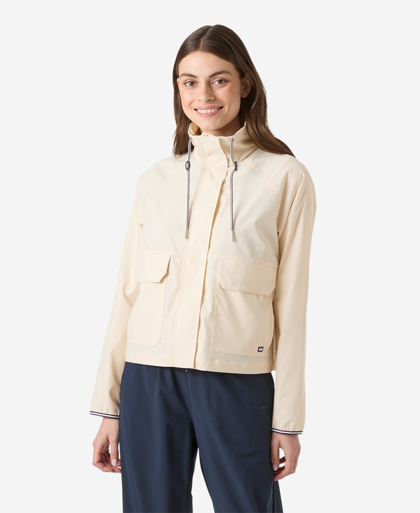 Image of Coats & Jackets. Product name - W POSITANO LIGHT JACKET, Cream in Cream colour by brand - Helly Hansen