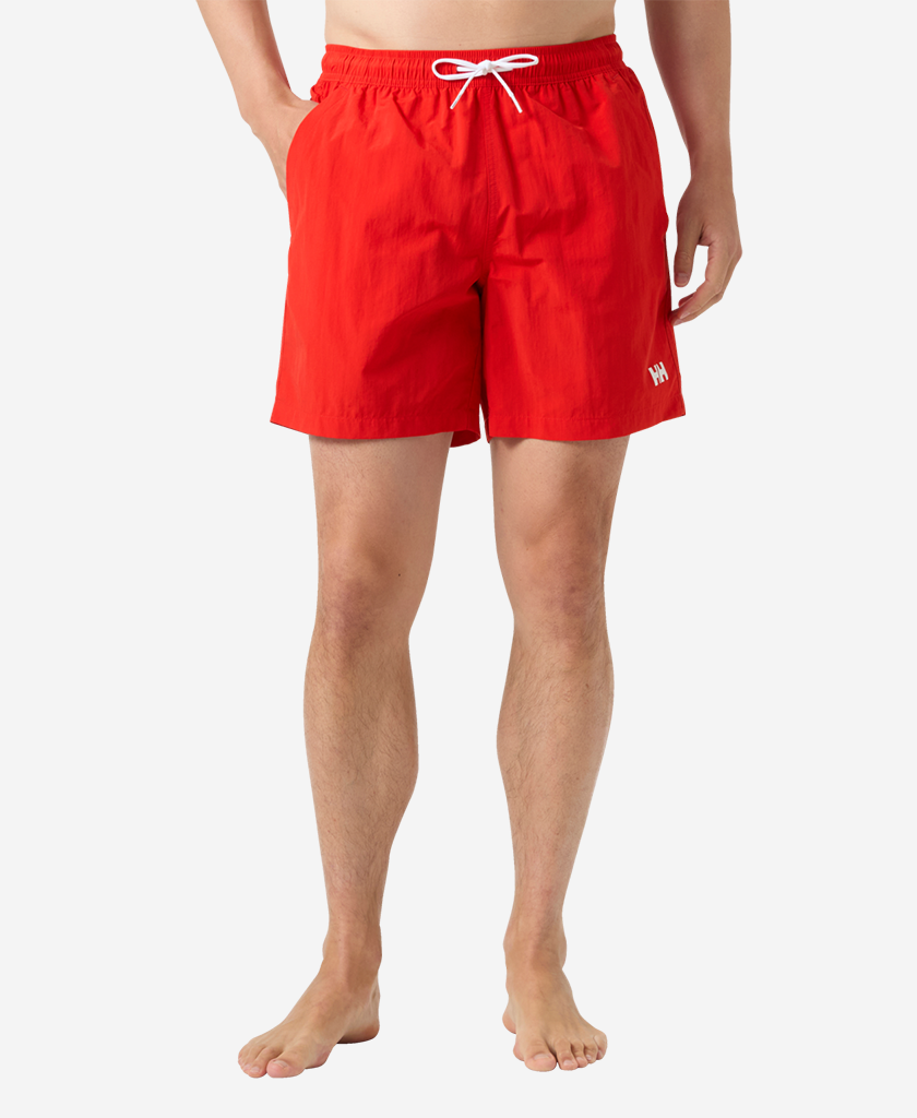 Image of a model wearing Shorts. Product name - CALSHOT TRUNK 7", Alert Red in Alert Red colour by brand - Helly Hansen