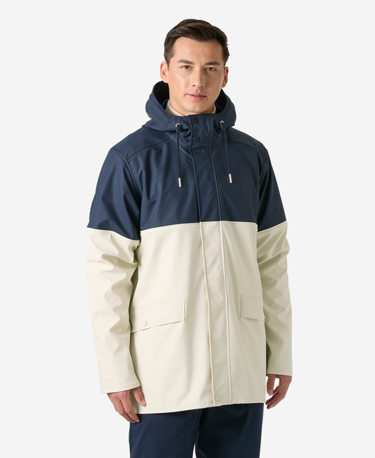 Image of Coats & Jackets. Product name - MOSS BLOCK COAT, Cream in Cream colour by brand - Helly Hansen