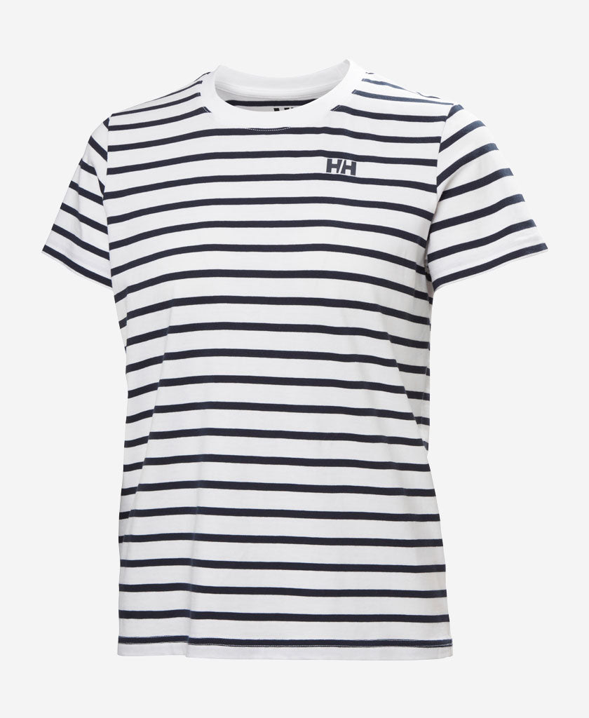 Helly Hansen W CORE GRAPHIC T-SHIRT 2.0 (White Lifestyle Stripe Yd)