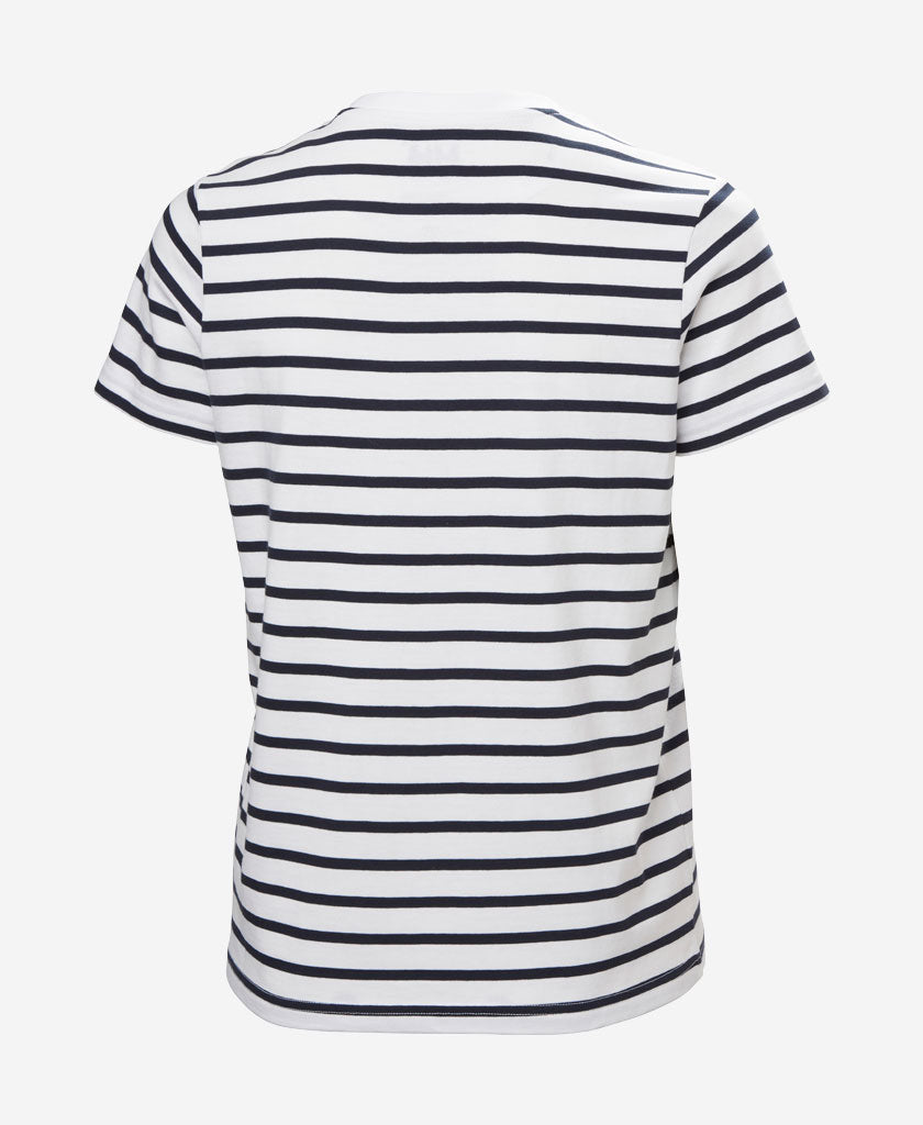 Helly Hansen W CORE GRAPHIC T-SHIRT 2.0 (White Lifestyle Stripe Yd)
