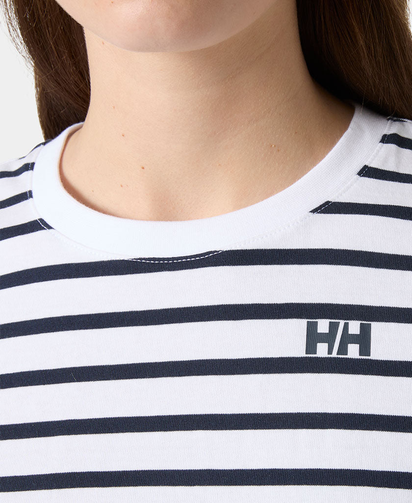 Helly Hansen W CORE GRAPHIC T-SHIRT 2.0 (White Lifestyle Stripe Yd)